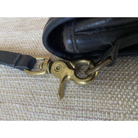 COACH Vintage Luxury Black Small Pocket Purse Shoulder Handbag - Picture 8 of 16